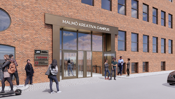 Entrén till campus.