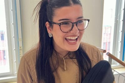 Lina Ali elev på Teknikprogrammet - Samhällsbyggande och miljö på Designgymnasiet Malmö
